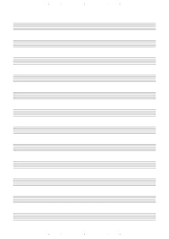 Amazon.co.jp: 音楽5線ノート A4 12段 : 本